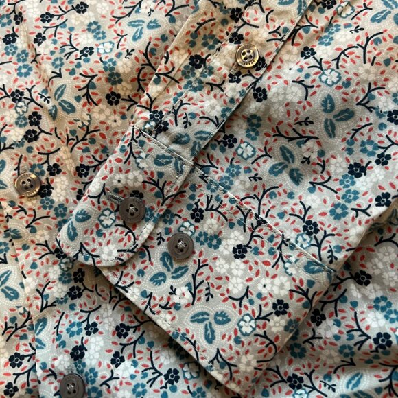 Perry Ellis Men's Floral Pattern Button Down Shirt Size M - Picture 5 of 5